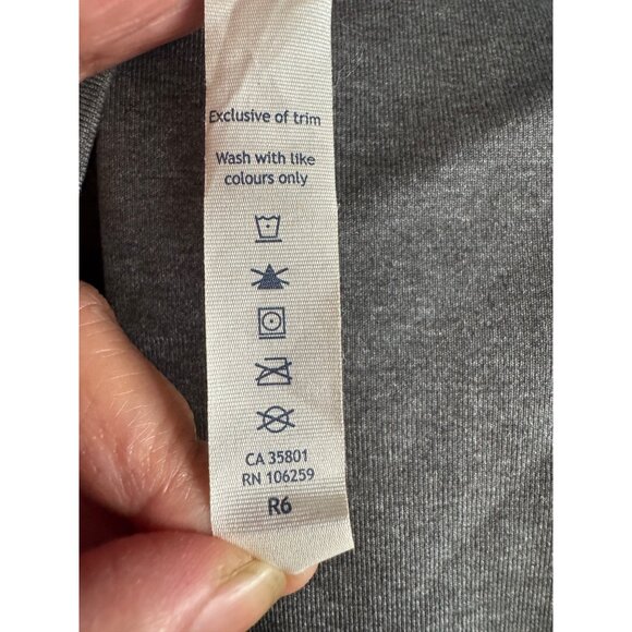 Lululemon Open Back Up Long Sleeve Heathered Slate Gray 12 - Picture 6 of 8